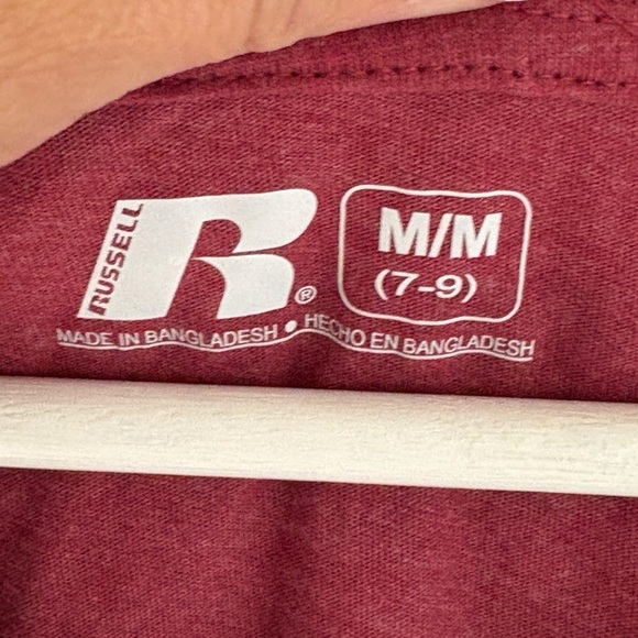 Russell University of Arkansas Womens Jersey Tee Size Medium Hogs Razorbacks - Picture 3 of 7